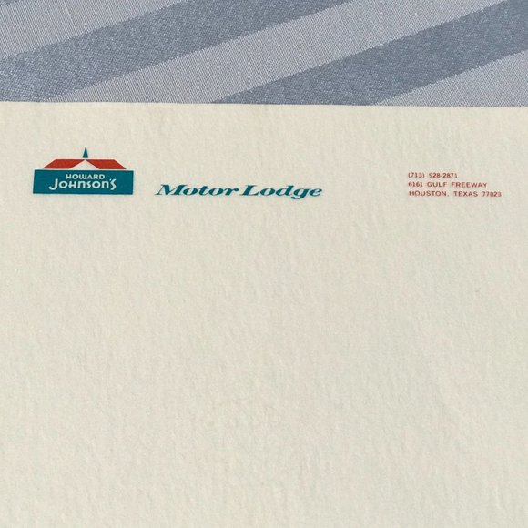 Vtg 70s Hojo Motor Lodge Letterhead & Copy Paper - Picture 6 of 8